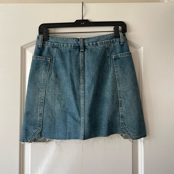 Ancosti | Frayed Hem Denim Mini Skirt - Picture 7 of 8